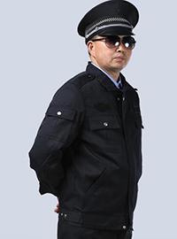 長袖藏青酒店保安服