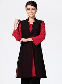中式餐廳服務(wù)員工作服