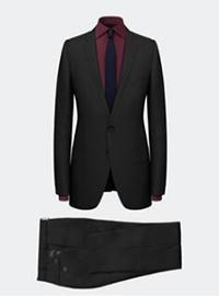 男式西服套裝黑格服裝