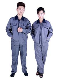 深灰加藍(lán)領(lǐng)工作服