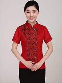 酒店服務員短袖工作服
