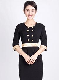 酒店工作服連衣裙