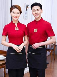 餐廳服務(wù)員工作服短袖